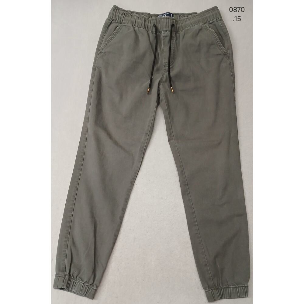Beach Bros. (Large) Men's Gray Straight Ankle Pants